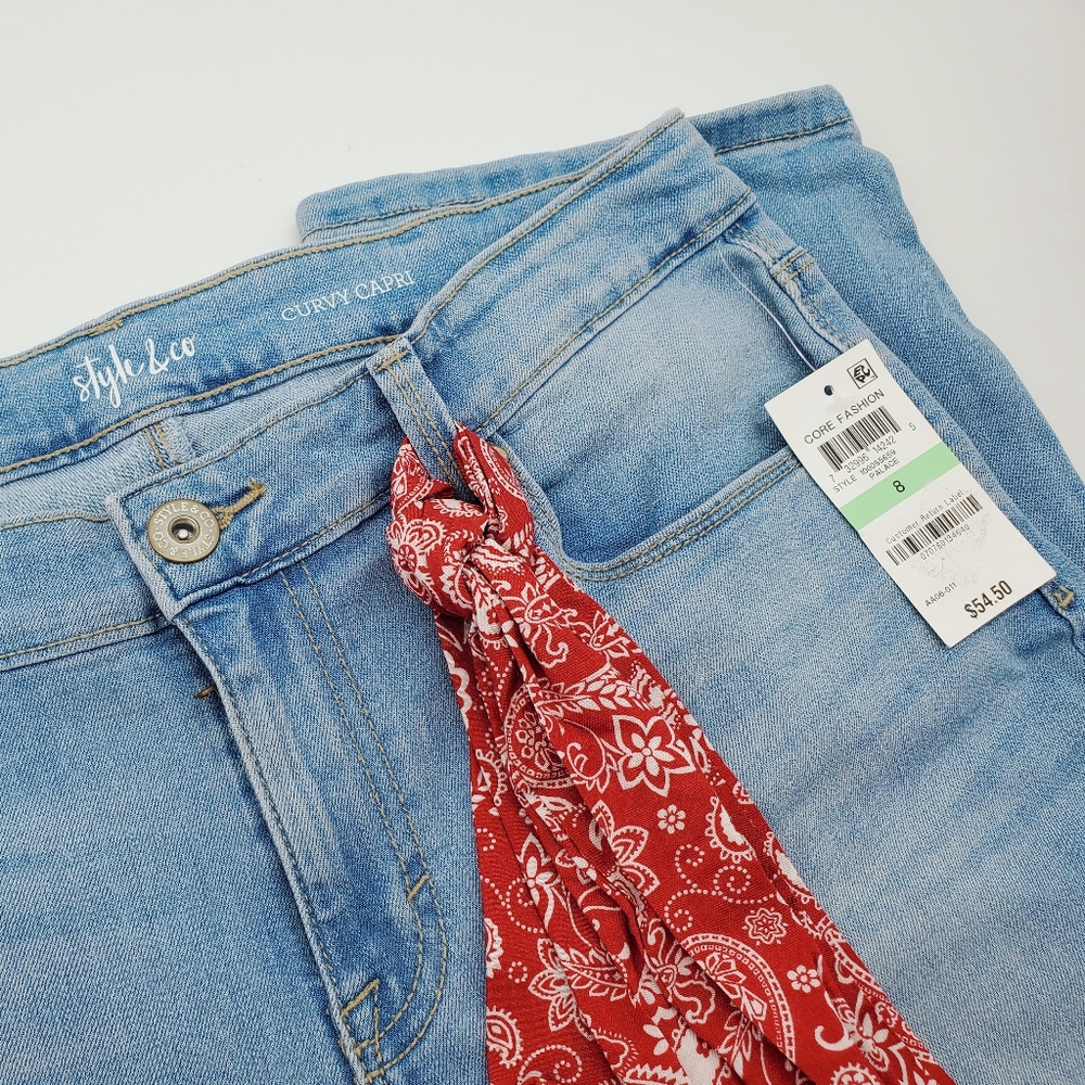 NWT Style & Co mid rise curvy fit Capri - 8